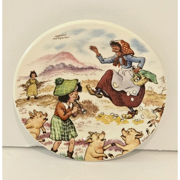 Royal Worcester Other - Vintage Royal Worcester Palissy Petite Collection Plate 3 1/4" Nursery Rhythm